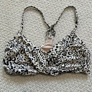 Kona Sol Cream and Black Leopard Wireless Bralette